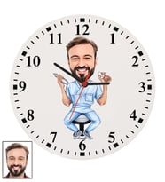 Kişiye Özel Diş Hekimi Tasarımlı Duvar Saati