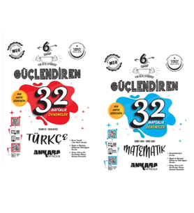 ANKARA YAYINCILIK 6. Sınıf Türkçe - Matematik Güçlendiren 32 Deneme