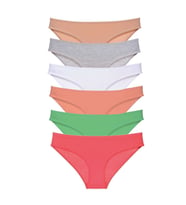 6 adet Süper Eko Set Likralı Kadın Slip Külot Renk 6