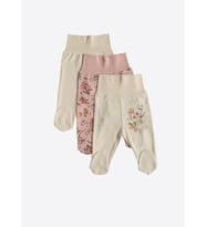 Organik Happy Koala 3'lü Patikli Pantolon Pembe