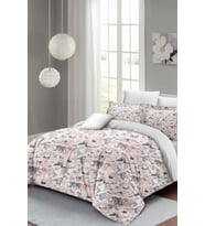 Çift Kişilik ( Lastikli Çarşaflı ) %100 Pamuk Saten Nevresim Takımı Dream Roses Luxury