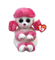 Beanie Bellies Heartly Pink & White Poodle 20 cm
