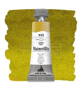 Maimeri Blu Tüp Sulu Boya 12 ml S3 No:333 Green Gold