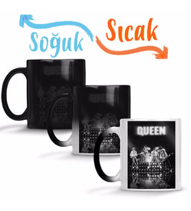 Queen Freddie Mercury 05 Sihirli Kupa Bardak Porselen