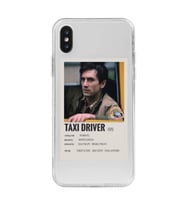 Iphone X ve XS Uyumlu Taxi Driver Poster Tasarımlı Şeffaf Telefon Kılıfı