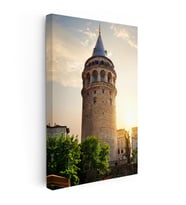 Kanvas Tablo Beyoğlu Galata Kulesi Taş Mimarisi Şehir Mimari Tablo Ev Ofis Duvar Dekoru