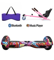Citymate Elektrikli Kaykay Hoverboard Akıllı Denge 6.5 Inch + HoverKart + Çanta EXTREM PAKET D016