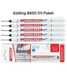 Edding 8850 Montaj İşaretleme ve Marangoz Kalemi 5'li Paket