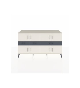 Kronos Konsol 5 Raflı 3 Çekmeceli 8 Kapaklı 176x59x99 Aytaşı-Aytaşı/Antrasit