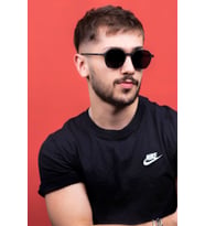 Lucas Matte Black Unisex Polarize Güneş Gözlüğü