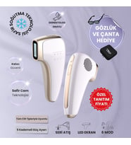 Mieco Safir Soğutma Özellikli ipl Lazer Epilasyon Aleti (Safir Cam)- Lila + Gözlük ve Çanta Hediyeli