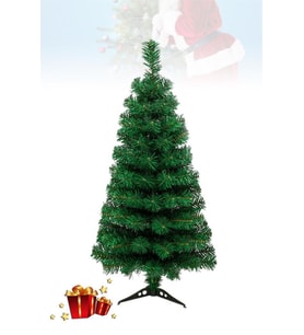 Yılbaşı Çam Ağacı 60 cm Lüks Boy Plastik Ayaklı 56 Dal, Noel Ağacı, Noel Ev Dekorasyonu (Yeşil)