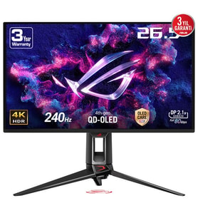 ASUS 27 QD OLED ROG SWIFT PG27UCDM 0.03MS 240HZ HDMI-DP TYPEC GAMING MONİTÖR 3840X2160