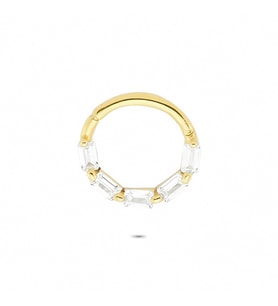 Glorria Altın Geometrik Halka Piercing