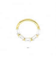 Glorria Altın Geometrik Halka Piercing