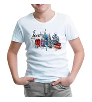 Londra - Kulübe Beyaz Çocuk Tshirt