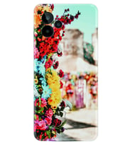 General Mobile GM 24 Pro Kılıf Silikon Desen Özel Seri Gerçek Çiçekler 1743