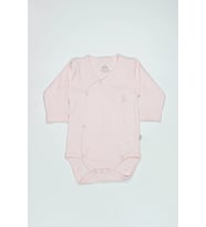 Organik Natural Basic Style Kruvaze Uzun Kol Body BS17102 Pembe