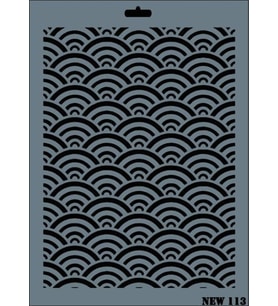 Rich New Seri N-113 Stencil 35x25 cm