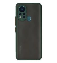 Newface İnfinix Hot 11s Kılıf Montreal Silikon Kapak - Yeşil