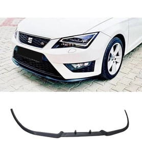 Seat  Leon Mk3 2013 - 2019 Ön Lip Mat Siyah  Ön Tampon Lip