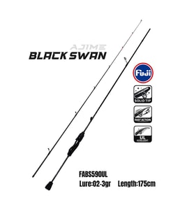 Fujin Ajime Black Swan 175cm 02-3gr Aji LRF Kamışı