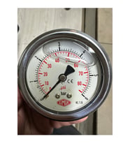 0-6 Bar Ø52 Mm Arkadan Bağlantılı Gliserinli Manometre