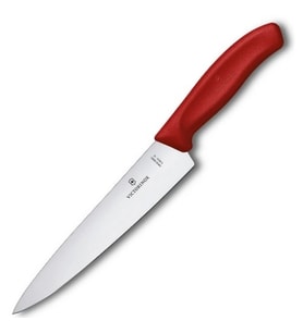 Victorinox 6.8001.19C1B 19cm Düz Şef Bıçağı, Kırmızı, Blisterli