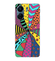 PrintiFy Xiaomi Redmi 13C ile Uyumlu Retro Color 4  Kamera Korumalı Şeffaf  Kılıf