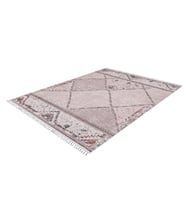 Dijital Kaymaz Yıkanabilir Krem Geometrik Salon Halısı Mutfak Halısı Koridor Halısı Yolluk HLN5097