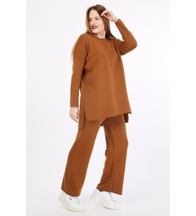 Pantolonlu Takım (Taba)