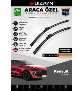 Renault Clio 6 HB Ön Cam Silecek Seti 2025 Üzeri Premium Araca Özel 70-30 Cm A+ Kalite