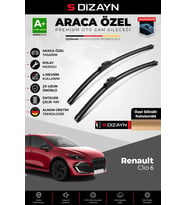 Renault Clio 6 HB Ön Cam Silecek Seti 2025 Üzeri Premium Araca Özel 70-30 Cm A+ Kalite
