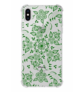 Apple iPhone X Uyumlu Köşe Korumalı Antişok  Kapak Nostalji Desen Tasarımlı Şeffaf  Kılıf