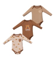 243191 Bebek Mango 3'lü Uzun Kollu Body