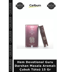 Özel Üretim Meditasyon Rahatlatıcı Hem Devotional Guru Darshan Masala Aromalı Çubuk Tütsü 15 Gr