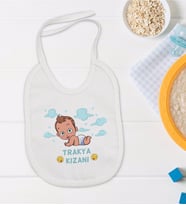 BK Kids Trakya Kızanı Tasarımlı Bebek Mama Önlüğü - Model 1
