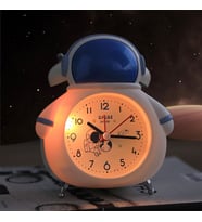 Dekoratif Astronot Tasarımlı Masa Saati (Kırmızı)