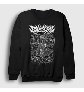 Presmono Unisex Siyah Skull Müzik Babymetal Sweatshirt 534058tt