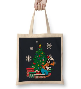 Goofy Around The Christmas Tree Bez Çanta Uzun Saplı