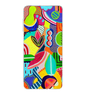 PrintiFy İnfinix Note 30 ile Uyumlu Retro Color 6  Kamera Korumalı Şeffaf  Kılıf