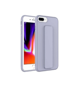 Apple iPhone 8 Plus Uyumlu Kılıf Zore Qstand Kapak (Gri)