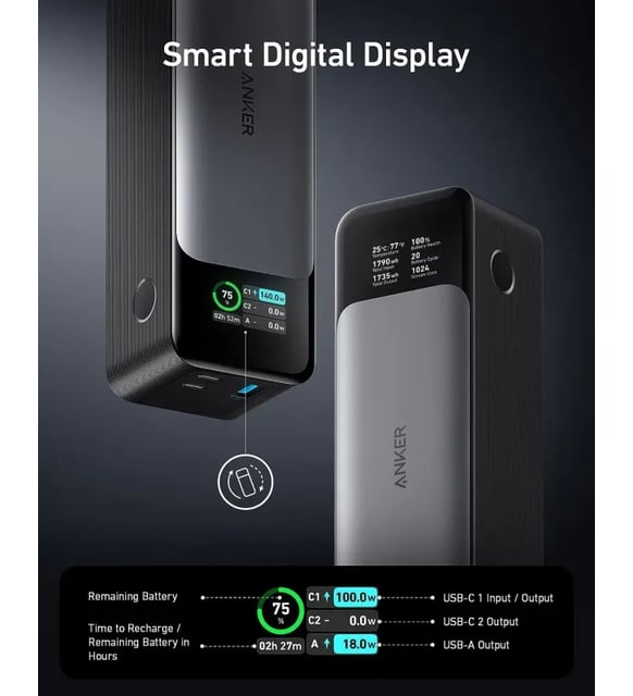 Anker 737 Powercore 24K Taşınabilir Şarj Cihazı