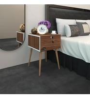 Kenzlife komodin kazuki cvz 60*39*39 komidin ahşap ayaklı kitaplık ayakkabılık kapaklı arkalıklı (Karışık)