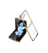 Samsung Galaxy Z Flip 5 Uyumlu Kılıf Zore Kıpta Lensli Kapak