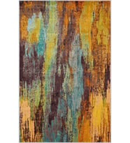 Eliana Home Baskılı, Yıkanabilir Kaymaz Taban Salon Halısı LNA1174 100x150 cm (Sarı)