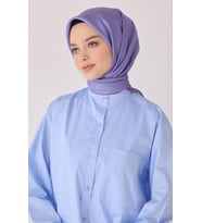 Belli Tivil İpek Eşarp 4055-52 Pembe Karışık Desen