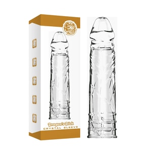 Pretty Love Damarlı Dolgulu 4cm Uzatmalı Silikon Penis Kılıfı