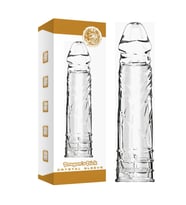 Pretty Love Damarlı Dolgulu 4cm Uzatmalı Silikon Penis Kılıfı