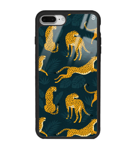 iPhone 7 Plus Leaf Leopar Tasarımlı Glossy Telefon Kılıfı